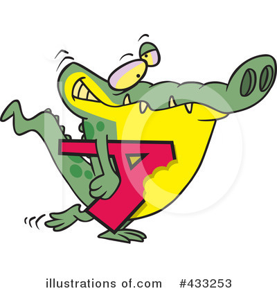 Alligator Clipart #433253 by toonaday