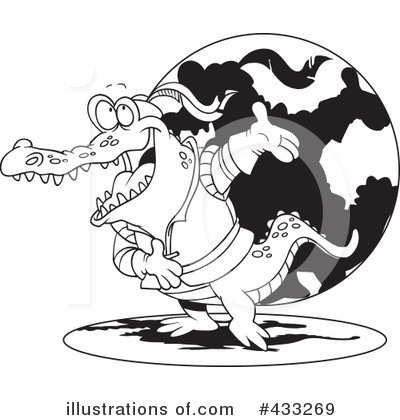 Crocodile Clipart #433269 by toonaday