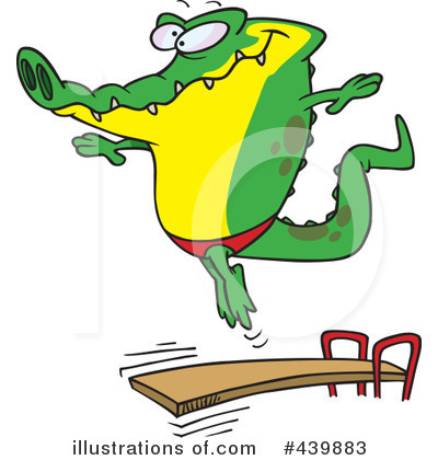 Alligator Clipart #439883 by toonaday