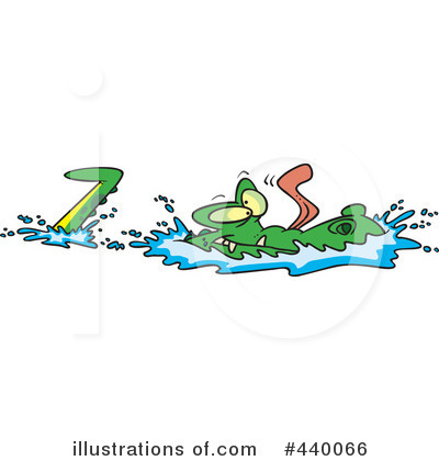 Royalty-Free (RF) Alligator Clipart Illustration by toonaday - Stock Sample #440066