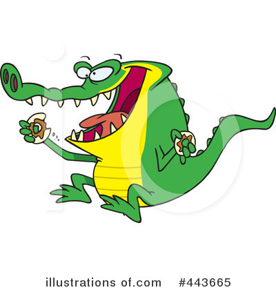 Alligator Clipart #443665 by toonaday