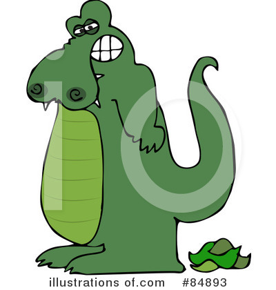 Royalty-Free (RF) Alligator Clipart Illustration by djart - Stock Sample #84893