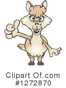 Alpaca Clipart #1272870 by Dennis Holmes Designs