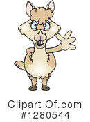 Alpaca Clipart #1280544 by Dennis Holmes Designs