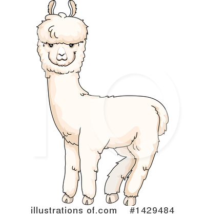 Royalty-Free (RF) Alpaca Clipart Illustration by BNP Design Studio - Stock Sample #1429484