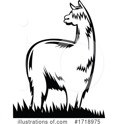 Royalty-Free (RF) Alpaca Clipart Illustration by patrimonio - Stock Sample #1718975