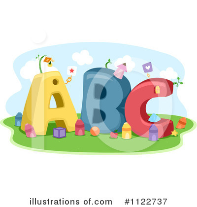 Royalty-Free (RF) Alphabet Clipart Illustration by BNP Design Studio - Stock Sample #1122737