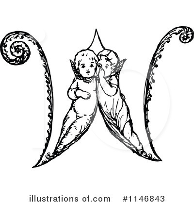 Royalty-Free (RF) Alphabet Clipart Illustration by Prawny Vintage - Stock Sample #1146843