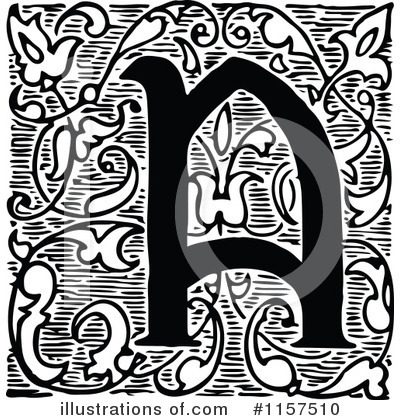Royalty-Free (RF) Alphabet Clipart Illustration by Prawny Vintage - Stock Sample #1157510