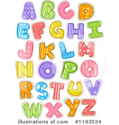 Royalty-Free (RF) Alphabet Clipart Illustration by BNP Design Studio - Stock Sample #1193534