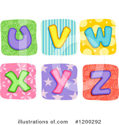 Royalty-Free (RF) Alphabet Clipart Illustration by BNP Design Studio - Stock Sample #1200292