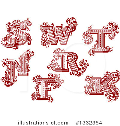 Royalty-Free (RF) Alphabet Clipart Illustration by Vector Tradition SM - Stock Sample #1332354