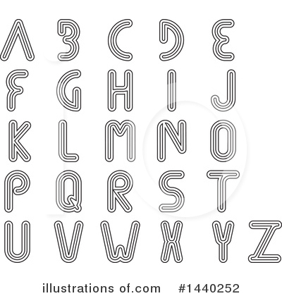 Royalty-Free (RF) Alphabet Clipart Illustration by ColorMagic - Stock Sample #1440252