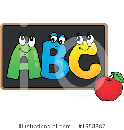 Royalty-Free (RF) Alphabet Clipart Illustration by visekart - Stock Sample #1653887