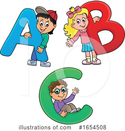 Royalty-Free (RF) Alphabet Clipart Illustration by visekart - Stock Sample #1654508