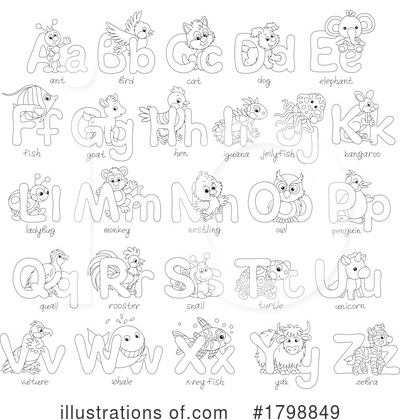 Royalty-Free (RF) Alphabet Clipart Illustration by Alex Bannykh - Stock Sample #1798849