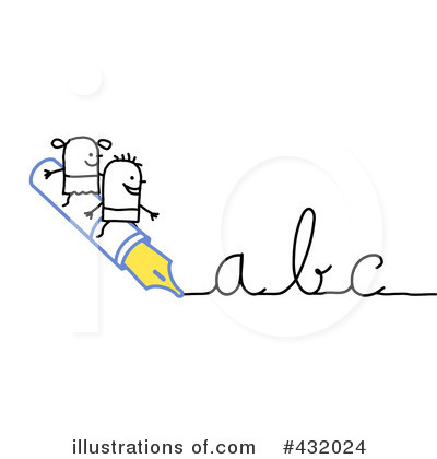 Royalty-Free (RF) Alphabet Clipart Illustration by NL shop - Stock Sample #432024
