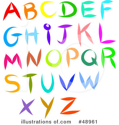 Royalty-Free (RF) Alphabet Clipart Illustration by Prawny - Stock Sample #48961