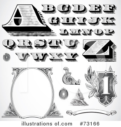 Royalty-Free (RF) Alphabet Clipart Illustration by BestVector - Stock Sample #73166