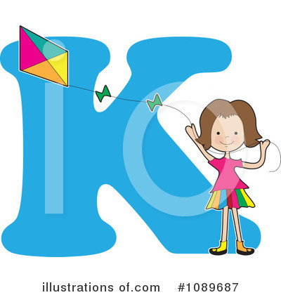 Royalty-Free (RF) Alphabet Girl Clipart Illustration by Maria Bell - Stock Sample #1089687