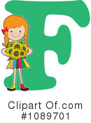 Alphabet Girl Clipart #1089701 by Maria Bell