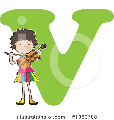 Violin Clipart #1089708 by Maria Bell