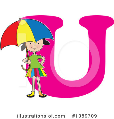 Royalty-Free (RF) Alphabet Girl Clipart Illustration by Maria Bell - Stock Sample #1089709