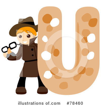 Royalty-Free (RF) Alphabet Kid Letter Clipart Illustration by BNP Design Studio - Stock Sample #78460
