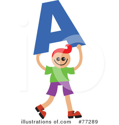 Royalty-Free (RF) Alphabet Kids Clipart Illustration by Prawny - Stock Sample #77289