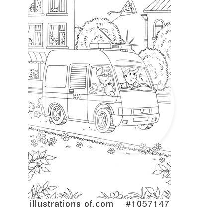 Royalty-Free (RF) Ambulance Clipart Illustration by Alex Bannykh - Stock Sample #1057147