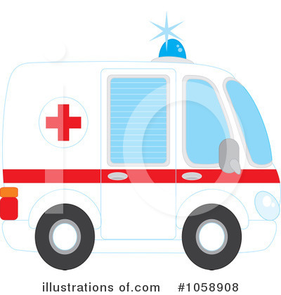 Royalty-Free (RF) Ambulance Clipart Illustration by Alex Bannykh - Stock Sample #1058908