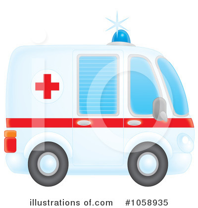 Royalty-Free (RF) Ambulance Clipart Illustration by Alex Bannykh - Stock Sample #1058935