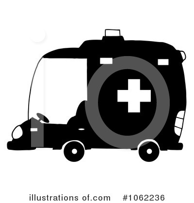Royalty-Free (RF) Ambulance Clipart Illustration by Hit Toon - Stock Sample #1062236