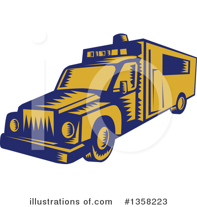 Royalty-Free (RF) Ambulance Clipart Illustration by patrimonio - Stock Sample #1358223