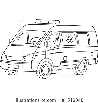 Royalty-Free (RF) Ambulance Clipart Illustration by Alex Bannykh - Stock Sample #1516048