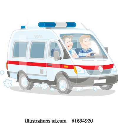 Royalty-Free (RF) Ambulance Clipart Illustration by Alex Bannykh - Stock Sample #1694920