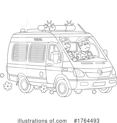 Royalty-Free (RF) Ambulance Clipart Illustration by Alex Bannykh - Stock Sample #1764493