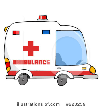 Royalty-Free (RF) Ambulance Clipart Illustration by Hit Toon - Stock Sample #223259