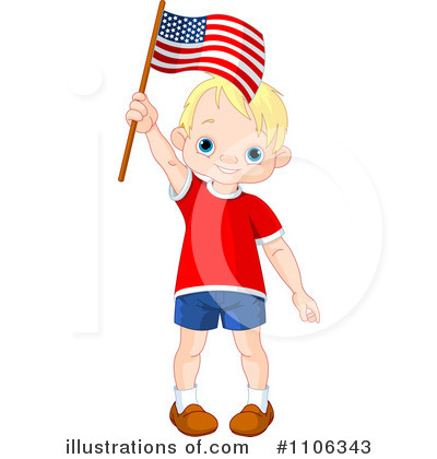 American Flag Clipart #1106343 by Pushkin