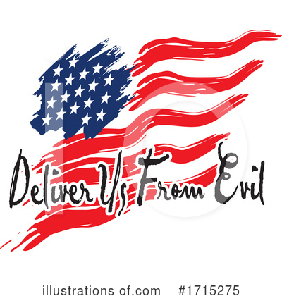 American Flag Clipart #1715275 by Johnny Sajem