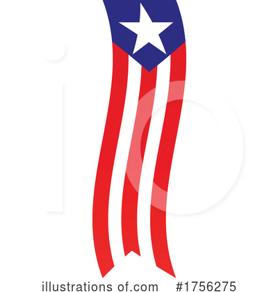 American Flag Clipart #1756275 by Vector Tradition SM