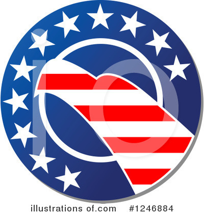 Royalty-Free (RF) American Eagle Clipart Illustration by Vector Tradition SM - Stock Sample #1246884