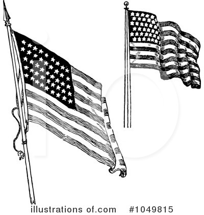 Royalty-Free (RF) American Flag Clipart Illustration by BestVector - Stock Sample #1049815