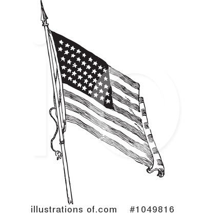 Royalty-Free (RF) American Flag Clipart Illustration by BestVector - Stock Sample #1049816