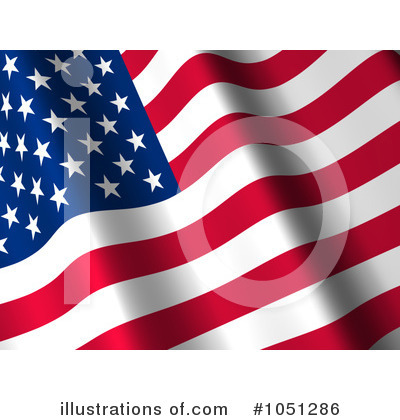 Royalty-Free (RF) American Flag Clipart Illustration by ShazamImages - Stock Sample #1051286