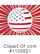 American Flag Clipart #1103221 by Andrei Marincas