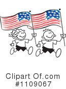 American Flag Clipart #1109067 by Johnny Sajem