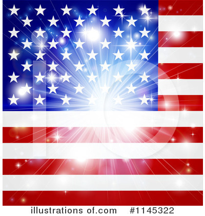 Royalty-Free (RF) American Flag Clipart Illustration by AtStockIllustration - Stock Sample #1145322
