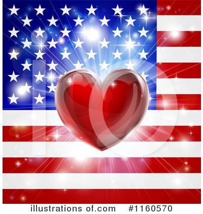 Royalty-Free (RF) American Flag Clipart Illustration by AtStockIllustration - Stock Sample #1160570