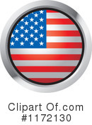 American Flag Clipart #1172130 by Lal Perera